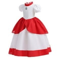 thumbnail image 5 of Rongking Princess Peach Costume Dress for Girls Super Brothers Dress Up, Size 3-9T, 5 of 6