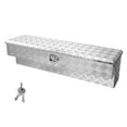 thumbnail image 1 of VEVOR Truck Bed Tool Box, Heavy Duty Aluminum Tool Box with Tread Patterns, Storage Toolbox Chest Organizer with Lock and Key, Ideal for Pickup, Truck Bed, RV, Trailer, 48 x 13.4 x 13 in, Silver, 1 of 9