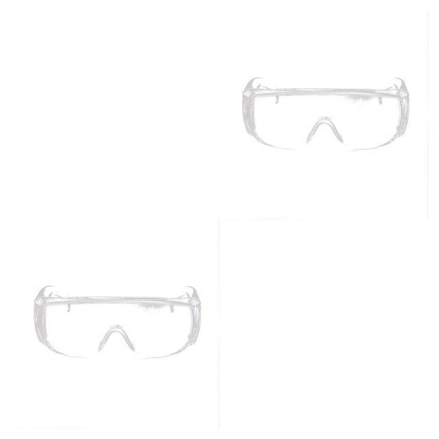 Vogacara Safety Glass Chic Practical Practical Anti-fog Chic Style Protection Multi-functional Eye Fashionable Goggles Great Material Transparente 2piezas Vogacara CBP583079