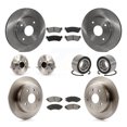 thumbnail image 1 of Transit Auto Front Rear Wheel Hub Bearing Assembly Disc Brake Rotor and Semi-Metallic Pad Kit (10Pc) for Car 2004-2006 Chevrolet Optra Non-ABS with 276mm Diameter Left Right Side KBB-106644, 1 of 10