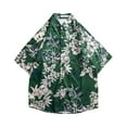 thumbnail image 2 of Frwgonr Boys Girls Sports Shirts Green Hawaii Shirt Cool Summer Casual Blouse Short Sleeve Button Down Tops 5T-14, 2 of 3