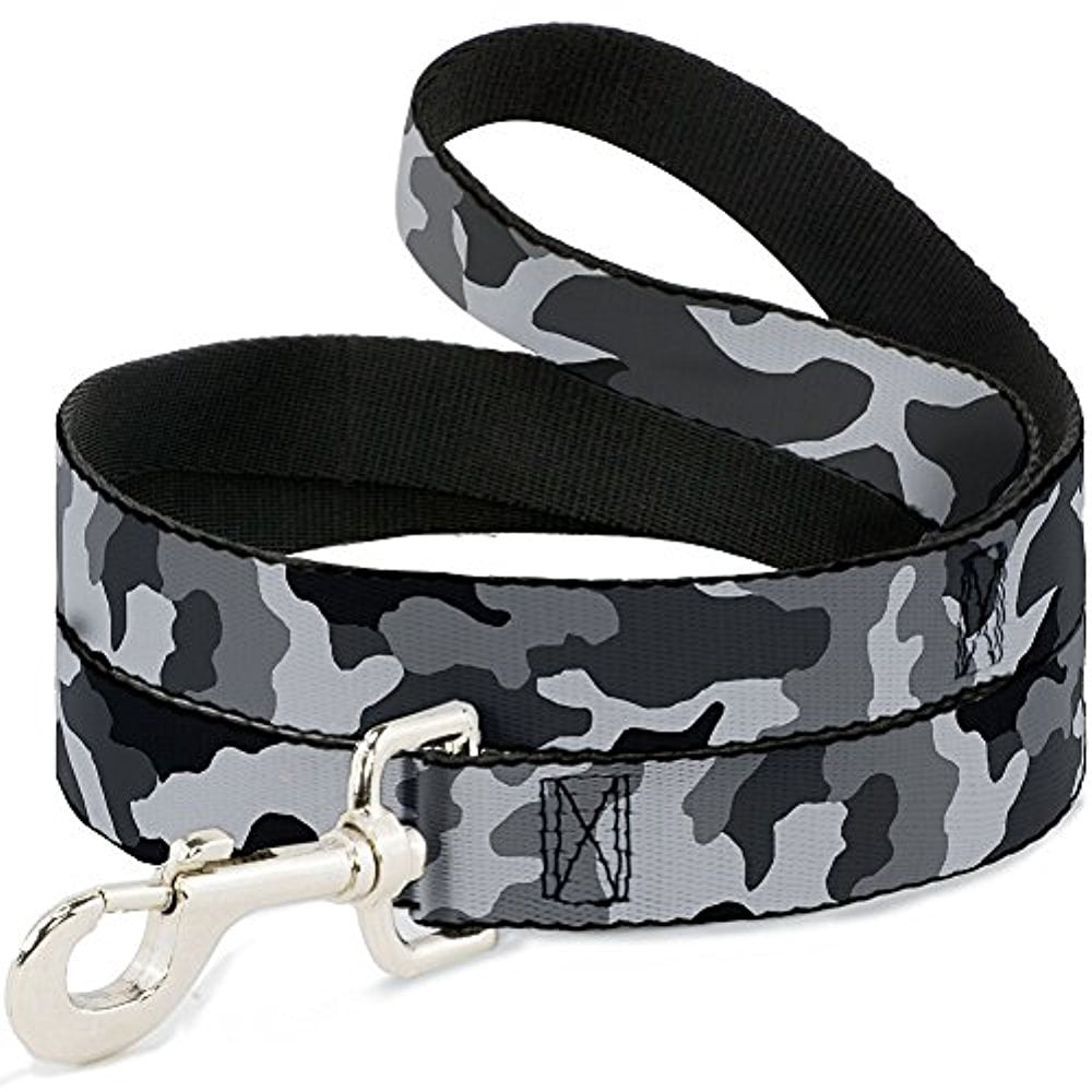 Buckle-Down DL-W30301-N Narrow 0.5" Camo White Dog Leash