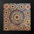thumbnail image 2 of BoMo 20x20 Black Modern Framed Museum Art Print Titled - Mosaic, 2 of 5