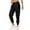 Black, variant on Women's Straight Leg Hiking Cargo Pants Lightweight Quick Dry Sweatpants Elastic Waist Casual Athletic Running Jogger Pants with Multi Pockets