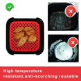 thumbnail image 4 of 2PCs Reusable Air Fryer Silicone Liners Heat Resistant Square, 4 of 4