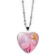 thumbnail image 2 of Disney Frozen 2 collar Anime niños dibujos animados Elsa princesa Anna figura en forma de corazón colgante niña accesorios niños regalos, 2 of 2