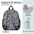 thumbnail image 5 of Pioneer Flower Floral Print Pattern Backpack for School, Cute School Bag with Adjustable Shoulder Straps and Padded Back, 13.8"x11.4"x6", 5 of 5