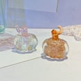 thumbnail image 2 of Shimmering Glass Halloween Pumpkin Figurine Decorative Object For Mantles Bookshelf Display Collectible Gift, 2 of 8