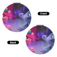 thumbnail image 2 of Pofeuu Trolls Band Together for Portable Pocket Makeup Mirror PU Cover Compact Travel Mirror with Normal and Magnifying Double Sided Glass-Round Shape, 2 of 9