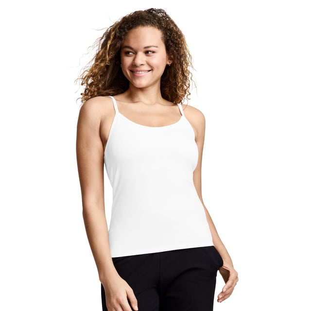 Jockey Camisole Extensible en Coton pour Femmes avec Soutien-Gorge Intégré