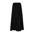 thumbnail image 6 of Girls' Elegant High Waisted Hollowed Out Loose Midi Skirt Hot Skirt Long Skirts for Women High Waist Fringe Skirts for Women Western Fall Mini Skirt Skirted Leggings for Women Women Ruched Ruffle, 6 of 7