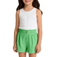 thumbnail image 1 of LIJCC Girls Ruffled Casual Shorts Summer Solid Color Wide Leg Shorts Loose Casual Elastic Waist Versatile Shorts, 1 of 6