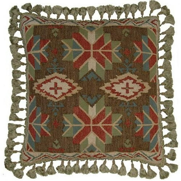 Hand-Dyed Ikat Velvet Pillow | Vintage Style Decor