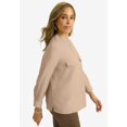 thumbnail image 3 of Jessica London Women's Plus Size Button-Front Chest Pocket Blouse, 3 of 4