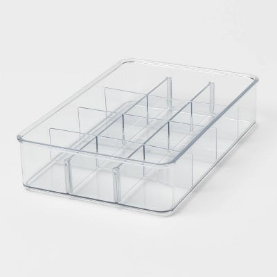 9"x6"x2" Tray Organizer Clear
