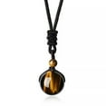 thumbnail image 7 of RSAMD Natural Tiger Eye Stone Necklace for Women Men Beads Pendant Necklace Rope Chain-Lapis lazuli, 7 of 7