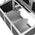 thumbnail image 4 of Spaco Wooden Chicken Coop with Nesting Box for 6 Chickens, Large Size Chicken House, Dark Gray, 4 of 12
