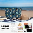 thumbnail image 5 of Naloa Tropical Animals Large Capacity Beach Bag, Waterproof Sandproof Beach Swim Pool Bag Tote Bag for Women, 5 of 7
