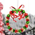 thumbnail image 6 of Christmas Wreath, Glowing Christmas Wreath, Multicolor Artificial Christmas Door and Window Hanging Wreath Decoration, PVC Material, 36x30.5cm, Indoor Outdoor Use, Holiday Party Decor, 6 of 7