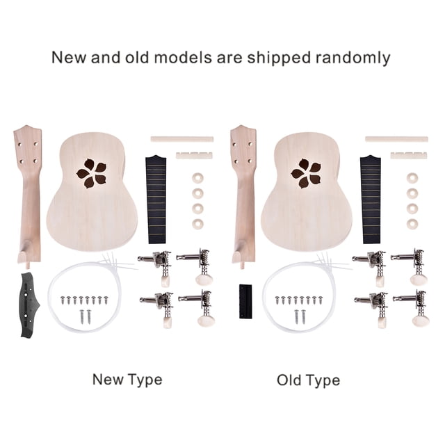 Kit De Bricolaje De Ukelele De 4 Pulgadas Basswood 4 Cuerdas, Accesorio De Instrumentos Musicales Pintados A Mano De Ukelele