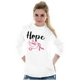 thumbnail image 5 of Breast Cancer Awareness Hope Dove Women's Long Sleeve T Shirt Brisco Brands S, 5 of 6