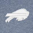 thumbnail image 2 of Men's Antigua Heather Navy Buffalo Bills Hunk Quarter-Zip Pullover Top, 2 of 2