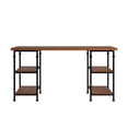 thumbnail image 2 of Weston Home Clayton Desk with 4 Shelves, Oak Finish, 2 of 7