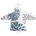 thumbnail image 7 of Purple Floral and Petal Pattern Blanket Hoodies for Kids 6-13YR Oversize Wearable Blanket Hoodies for Boys Girls Teens, 7 of 7