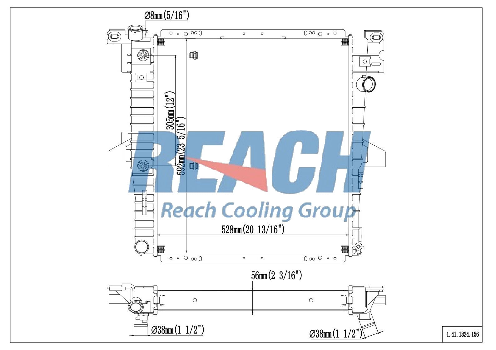 REACH Radiator 41-1824 for 99-96 Ford Explorer; 99-97 Mercury Mountaineer