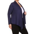thumbnail image 2 of Women's Plus Size Casual Long Sleeve Draped Open Cardigan XL-4XL, 2 of 6