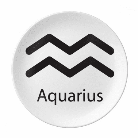 

January February Aquarius Constellation Plate Decorative Porcelain Salver Tableware Dinner Dish