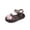 Black, variant on Jamicy Toddler Girls Jelly Shoes Soft Jellies Sandals Rubber Sole Closed Toe Beach Summer Mary Jane Kids Princess Dress Flat