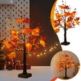 thumbnail image 2 of Red Fruit Maple Leaf Tree Light, LED Thanksgiving Decoration for Indoor Party Home Festive Lighting, 2 of 8