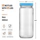 thumbnail image 2 of Set de 12 Botellas de Vidrio para Jugo AOZITA de 480 ml con Tapas, 2 of 9