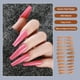 thumbnail image 5 of Qarigey 24 piezas de barniz de diseño de ataúd de uñas postizas puntas de uñas artificiales extralargas suministros de manicura estilo Arte de uñas tez, 5 of 6