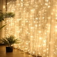 thumbnail image 2 of 300 LED Window Curtain String Light Wedding Party Home Garden Bedroom Outdoor Indoor Wall Decorations, 2 of 5