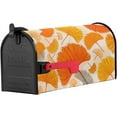 thumbnail image 5 of Mailbox Cover Fall Orange Ginkgo Leaves Seamless Mailbox Covers Magnetic Standard Size,Post Box Cover for Outdoor Garden Yard Patio,Thanksgiving Watercolor Leaf Mailbox Wraps Mailbox Decals 21x18in, 5 of 6