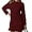 Wine, variant on Women's Cable Knit Sweater - Oversized Crewneck Pullover, Cozy Fall Winter Fashion