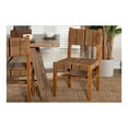 thumbnail image 3 of bali & pari Prita Bohemian Paper Loom and Natural Mahogany Wood Dining Chair, 3 of 22