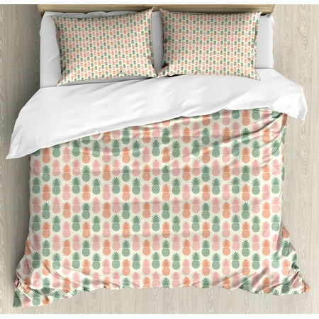 Vintage King Size Duvet Cover Set Colorful Pinele Silhouettes Vintage King Size Duvet Cover Set Colorful Pinele Silhouettes Pattern On A Beige Background Retro