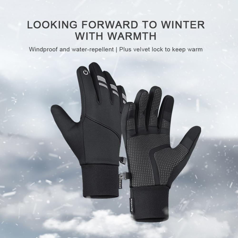 Climbing and Skating Snowboarding Cycling 1 Pairs Ski Gloves Winter Warm Thermal Windproof Touch Screen Snowboard Gloves or Outdoor Cycling