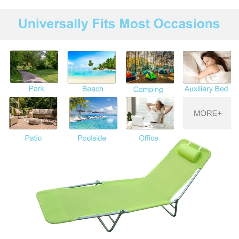 Outsunny outdoor folding chaise lounge sun recliner chair beach clearance patio lightweight stores