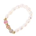 thumbnail image 1 of Thin Rings Beaded Pearl Design Round Party Gift Giving 2x2cm 1Pc, 1 of 3