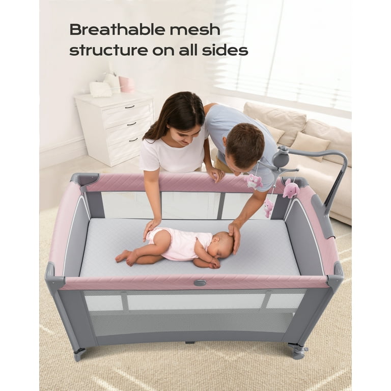 Baby Gourmet 5 in 1 Baby Bassinet and Playpen, Bedside Crib