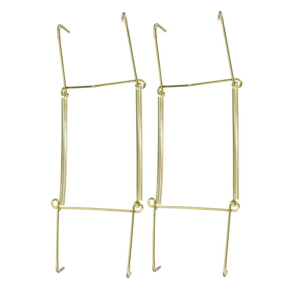 Unique Bargains 10' U Type Plate Hanger Stainless Steel Iron Zinc Plated 2 Pack