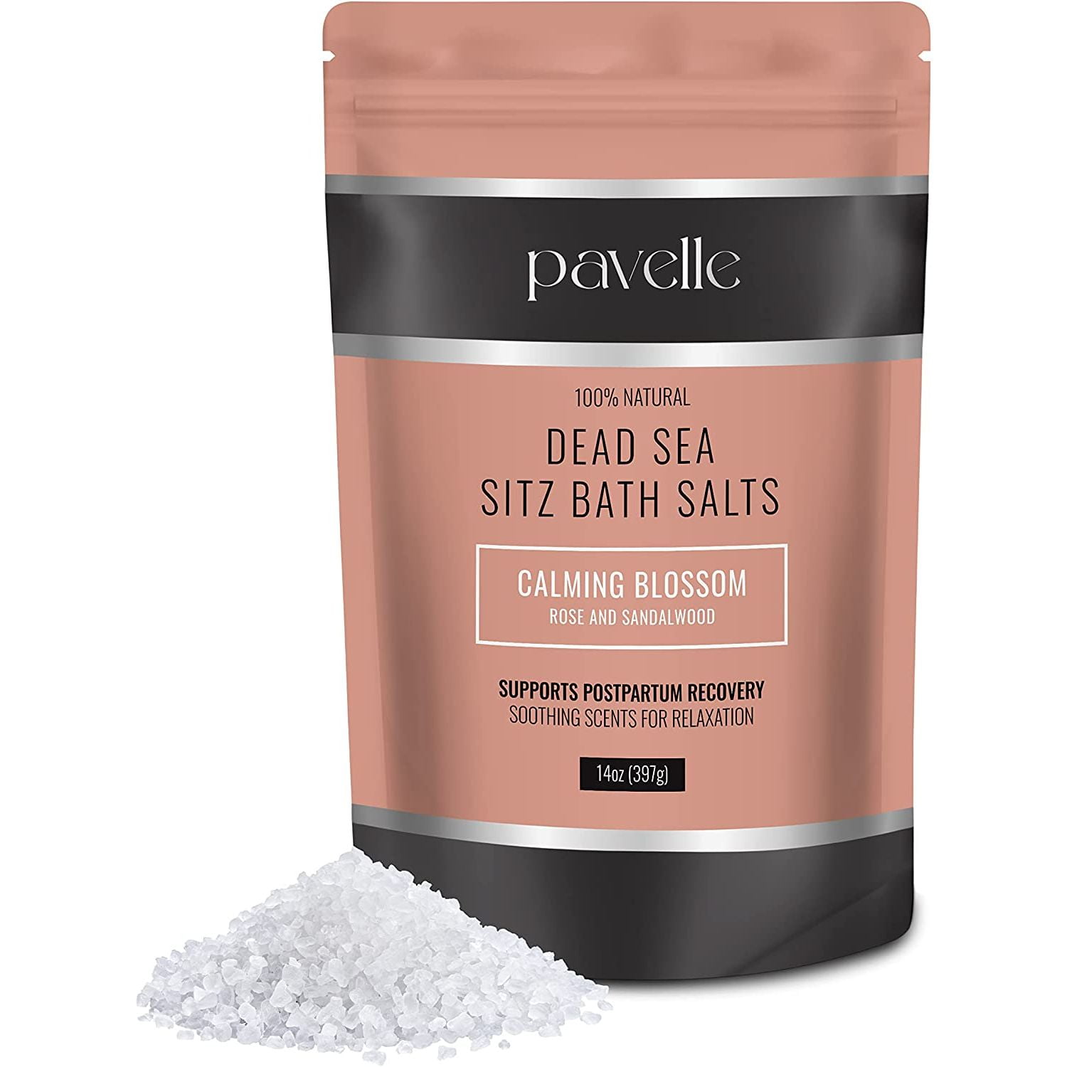 Pavelle Dead Sea Sitz Bath Salts, Soak for Pain Relief Calming