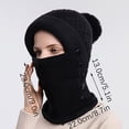 thumbnail image 3 of YFPWM Fall Hats for Women Winter Hat Warm Hat Black One Size, 3 of 6