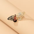 thumbnail image 4 of HomeKingdee European Fashion Hollow Butterfly Brooch with Rhinestone - Gold Color​ Color Alloy Jewelry for Women Girls Kids for Various Occasions, 4 of 5