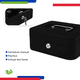 thumbnail image 3 of Caja Fuerte Seguridad Metálica Cash Box Cerradura Con Llave Xtellar Color Negro, 3 of 4