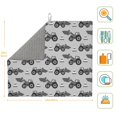 thumbnail image 2 of Dish Drying Mat, Gray Tractor Highly Absorbent Drying Matt Kitchen Counter, Dish Mat Drying Pad Dishes Drainer Mats for Kitchen Counter or Sink, 16 x 18 inch, 2 of 6